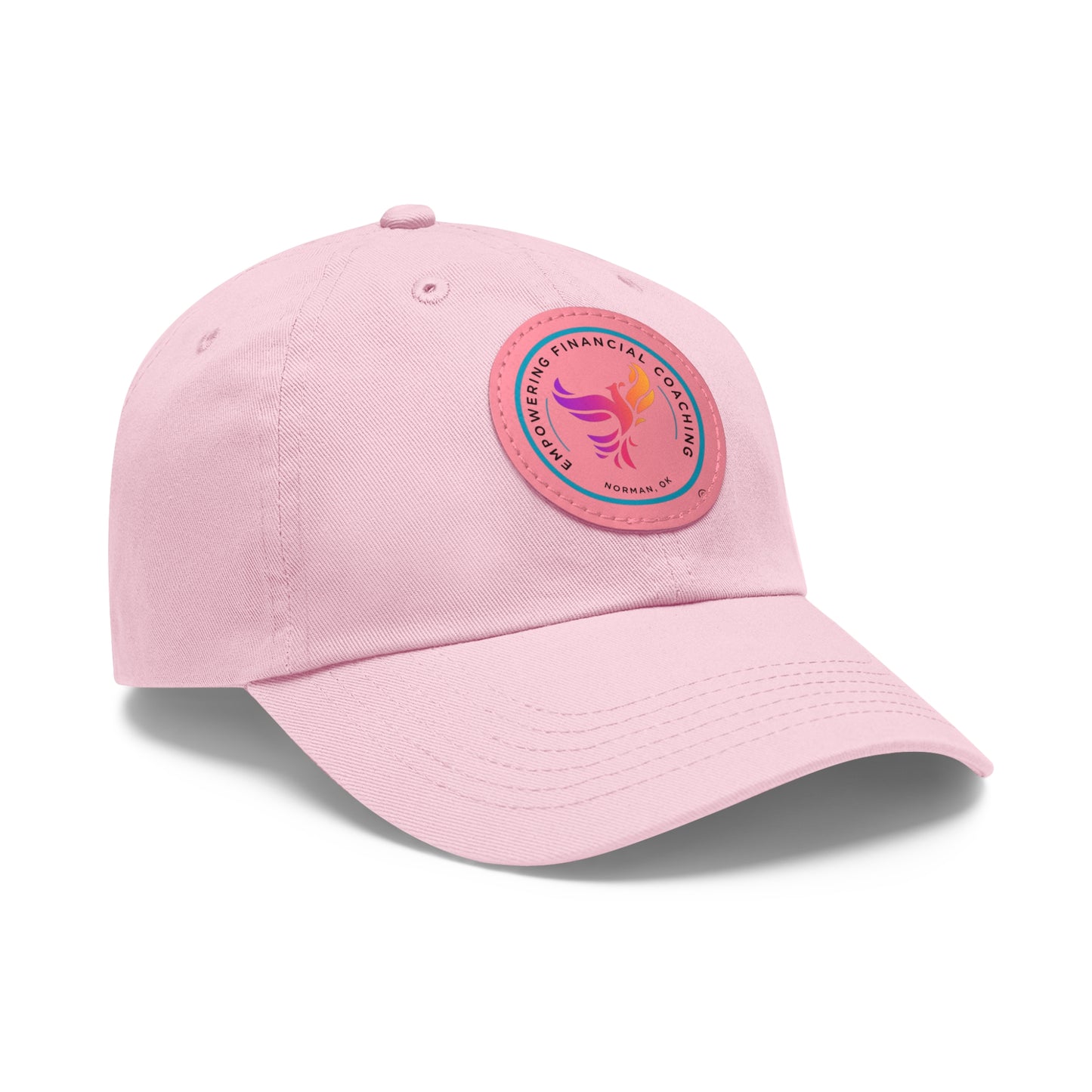Empowering Financial Coaching -Dad Hat with Leather Patch (Round)