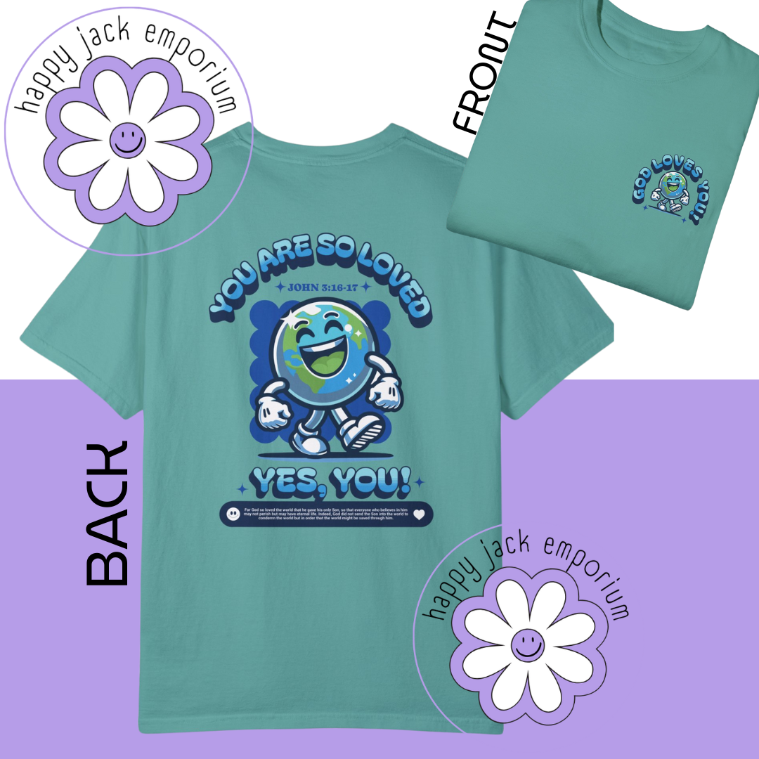 For God So Loved the World- t-shirt (Comfort. Colors)