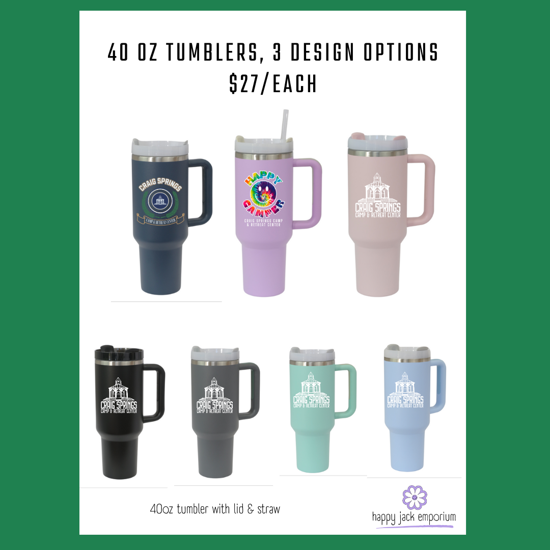 Craig Springs - 40 OZ tumbler w/3 design options