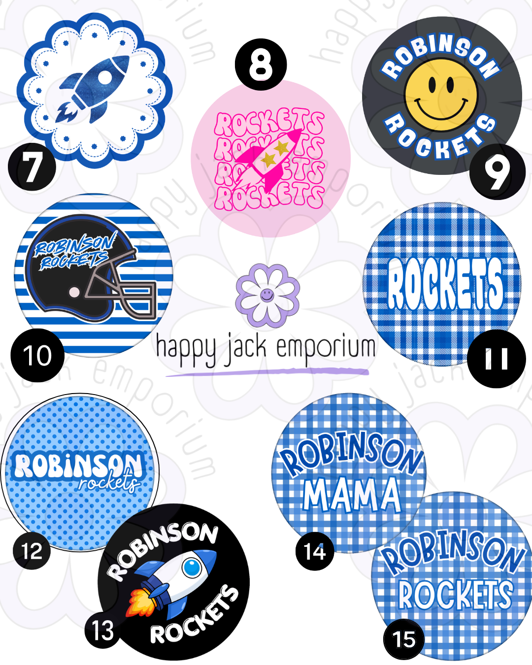 Robinson-2.25"(SMALL)-Gameday/Spirit Buttons