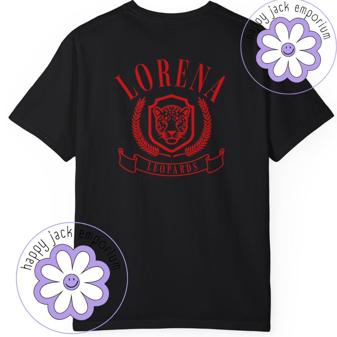 Ivy League-style School Spirit/Mascot Shirt (Comfort Colors)