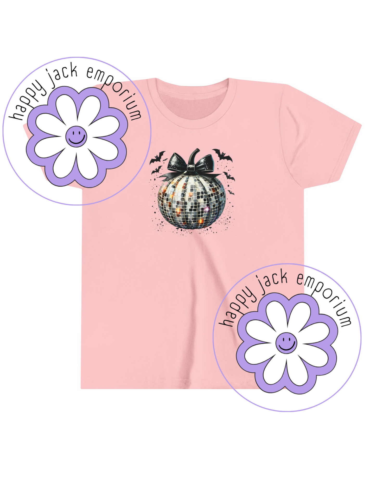 CHILD/YOUTH - Disco Pumpkin/Bat T-Shirt