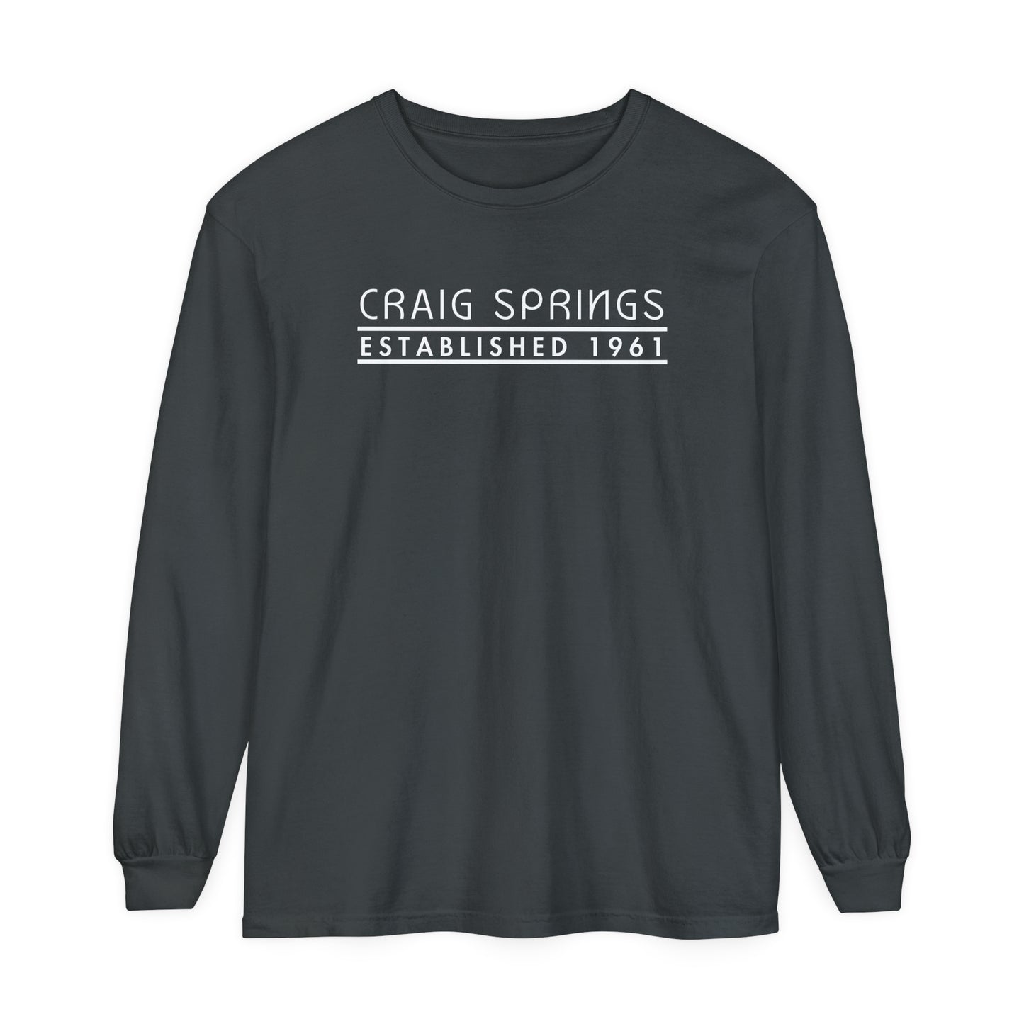 Craig Springs - 1961 ADULT-LONG-SLEEVED COMFORT COLORS T-SHIRT