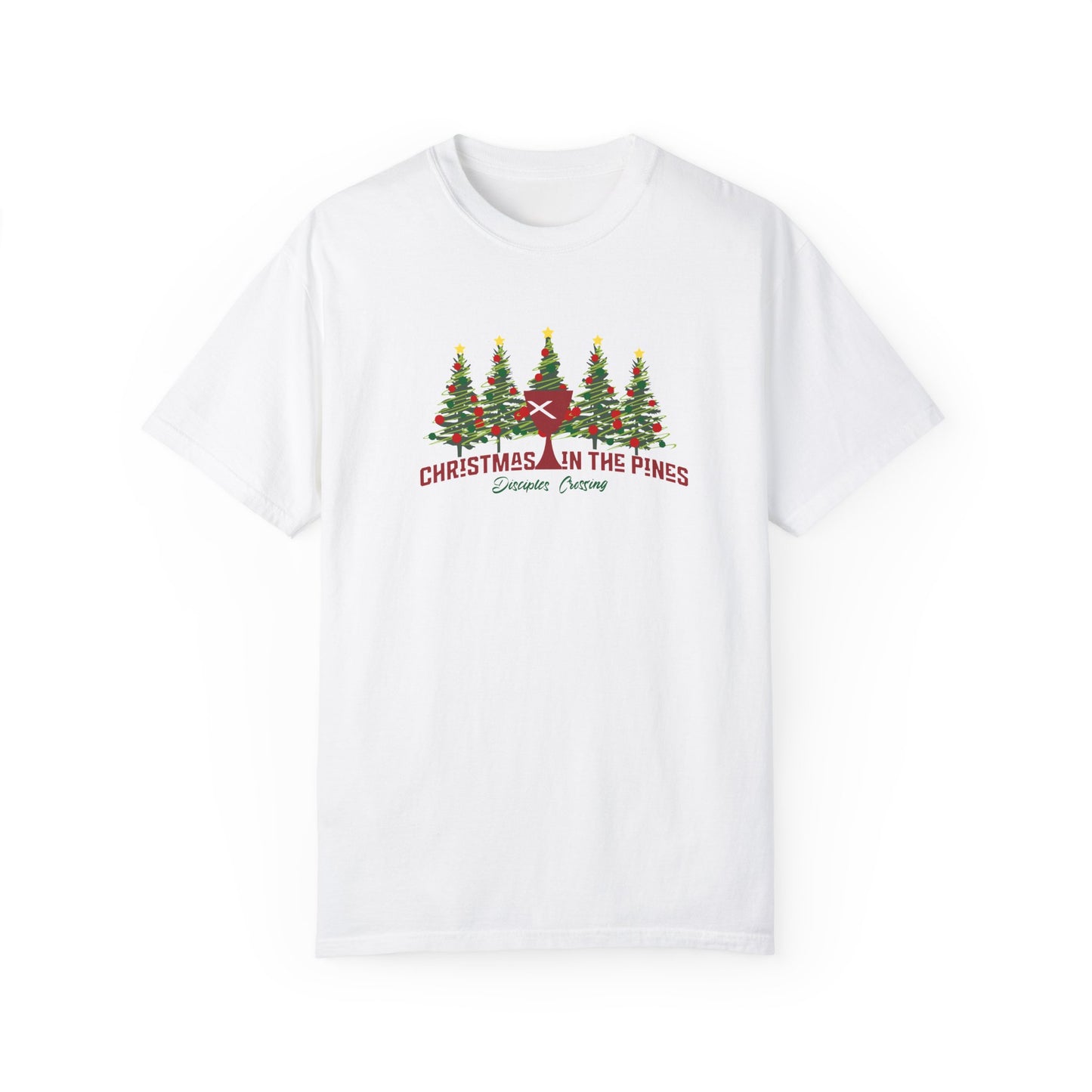 DISCIPLES CROSSING - Christmas DC Logo -COMFORT COLORS T-SHIRT