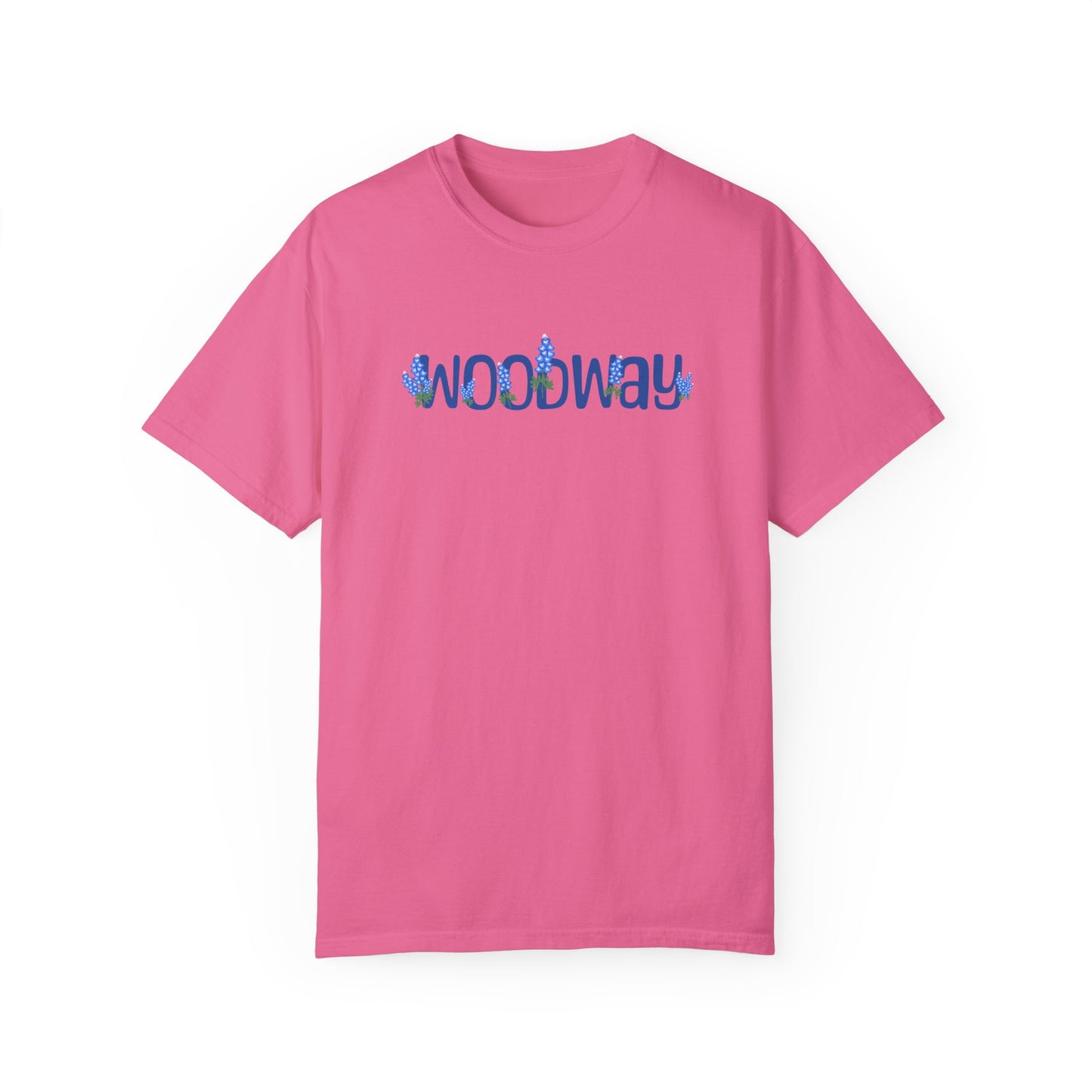 Bold "WOODWAY" Bluebonnet Comfort Colors T-Shirt