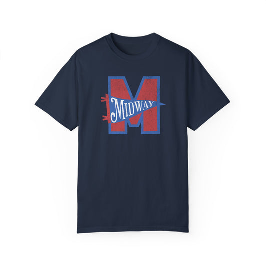 M with Midway Pennant on Comfort Colors