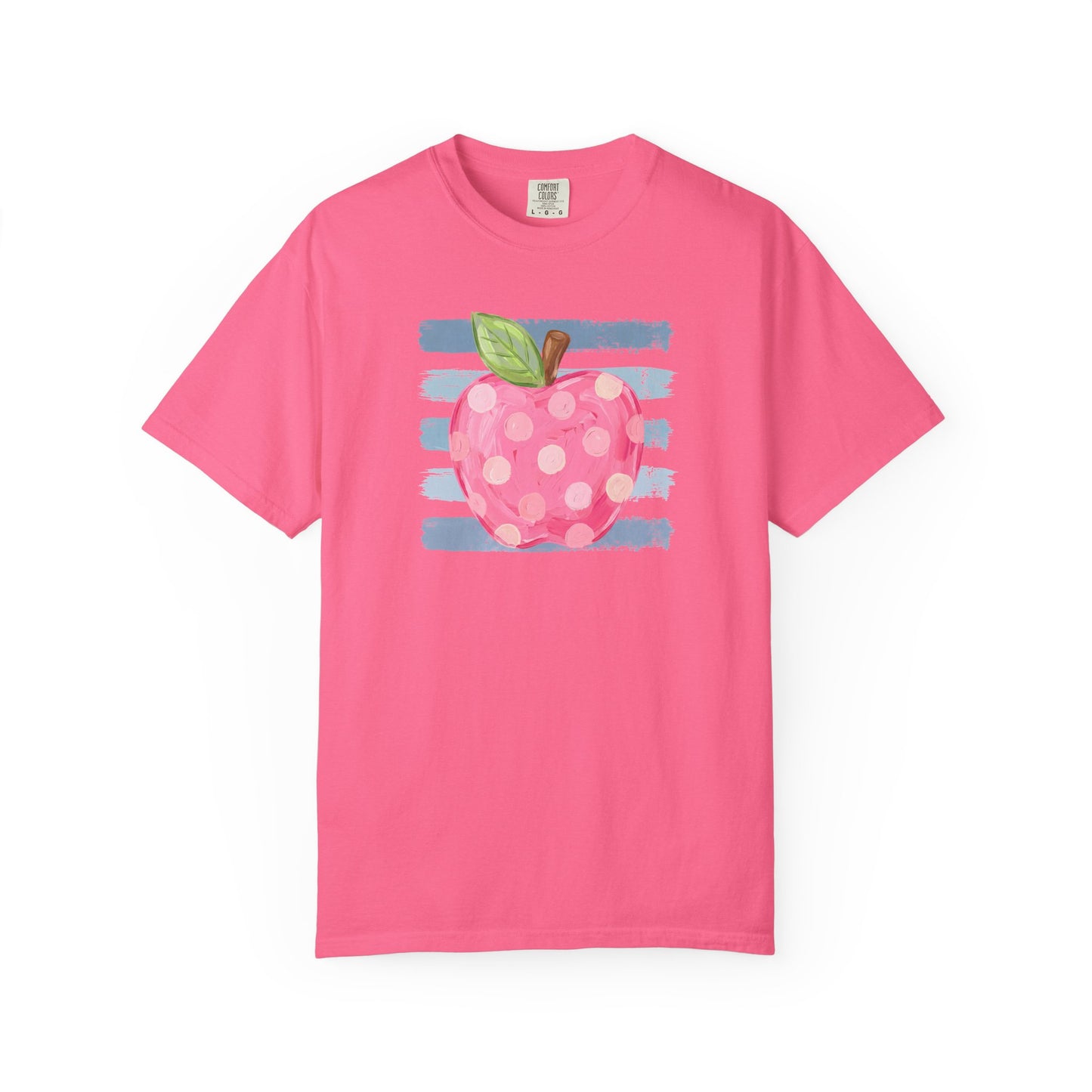 watercolor apple + stripes