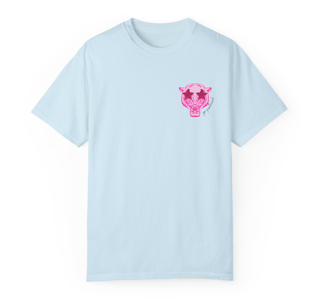 Preppy Panthers (Front & Back) Comfort Colors Shirt