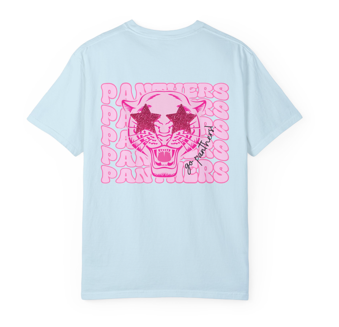 Preppy Panthers (Front & Back) Comfort Colors Shirt