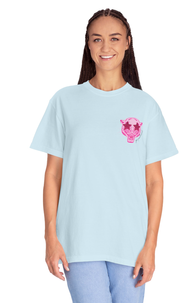Preppy Panthers (Front & Back) Comfort Colors Shirt