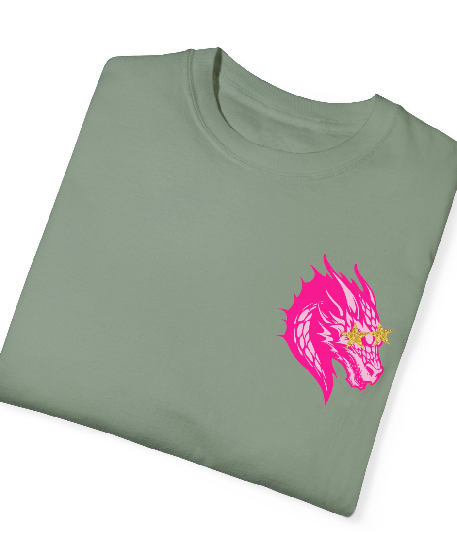 Preppy Dragon (Front & Back) Comfort Colors Shirt - Adult