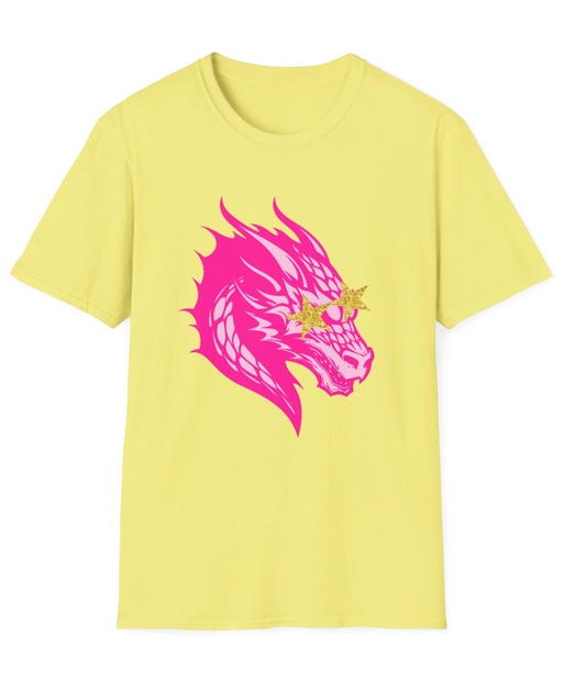 Preppy Dragon  (front only) Soft-Style Shirt - Adult