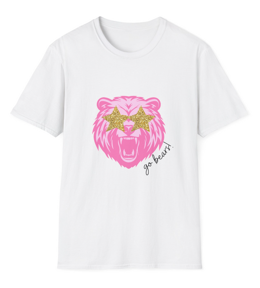 Preppy Bear (front only) Soft-Style Shirt - Adult