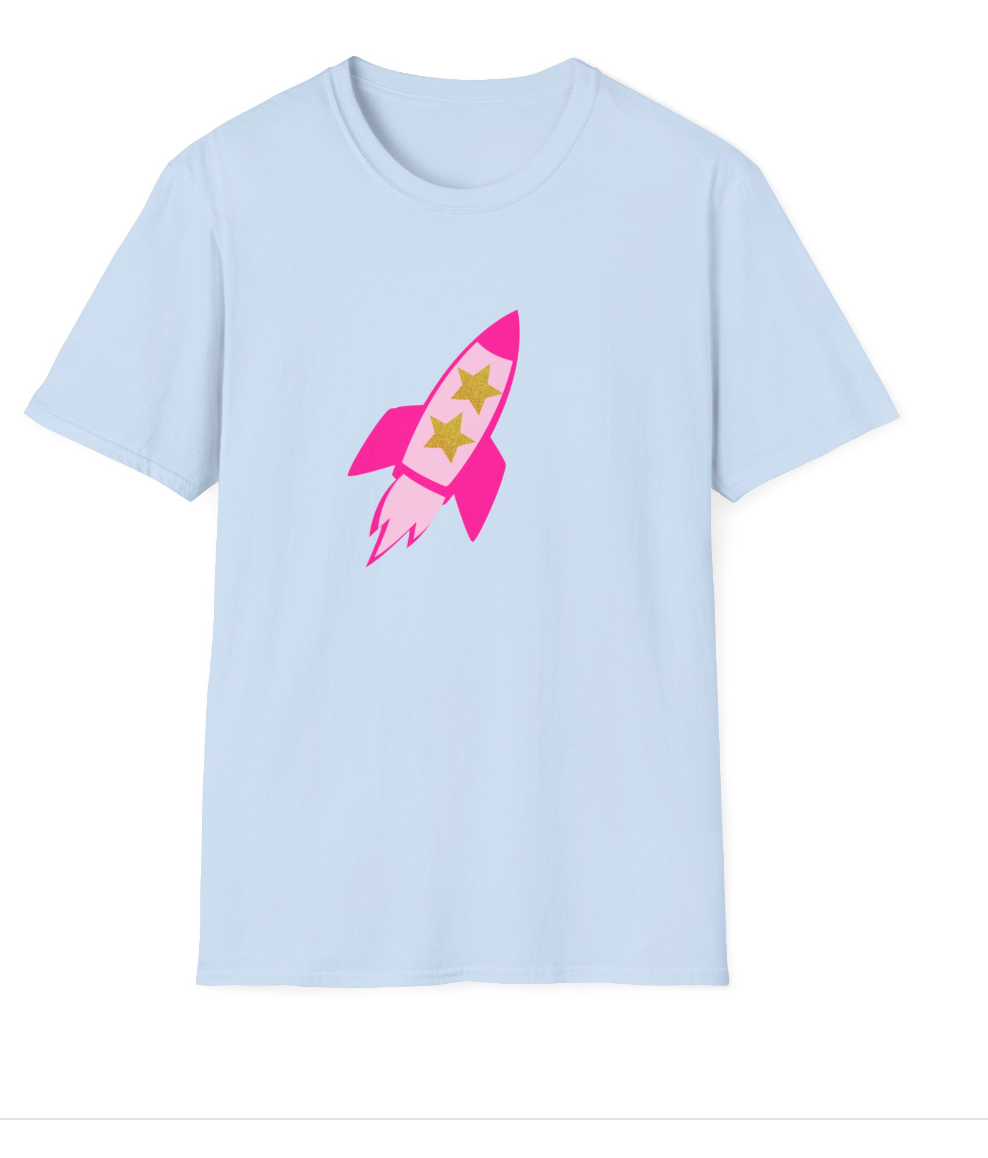 Preppy Rocket (front only) Soft-Style Shirt - Youth/Child
