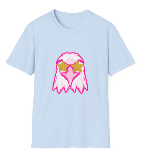 Preppy Eagle (front only) Soft-Style Shirt - Adult