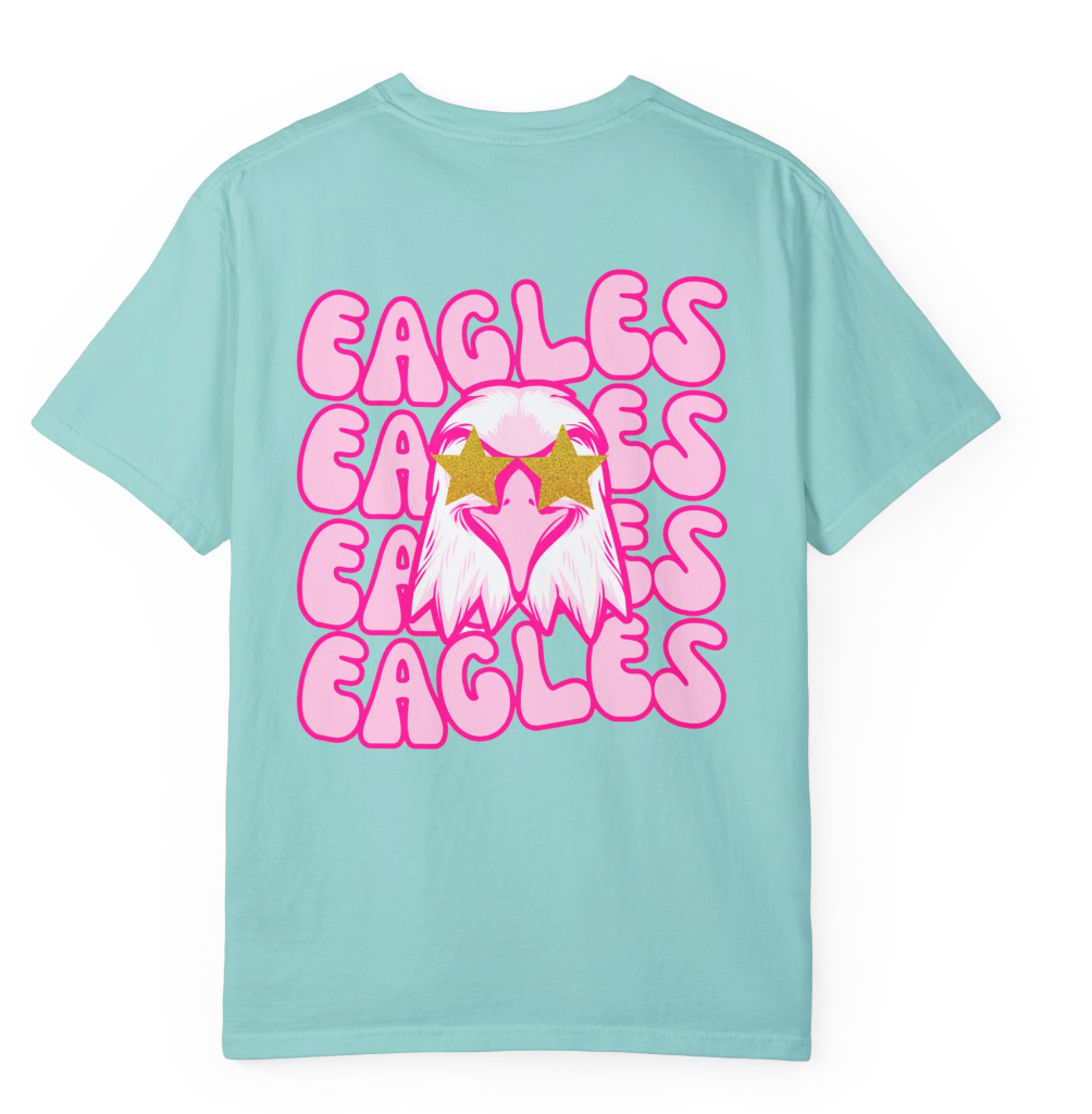 Preppy Eagle (Front & Back) Comfort Colors Shirt - Youth/Child