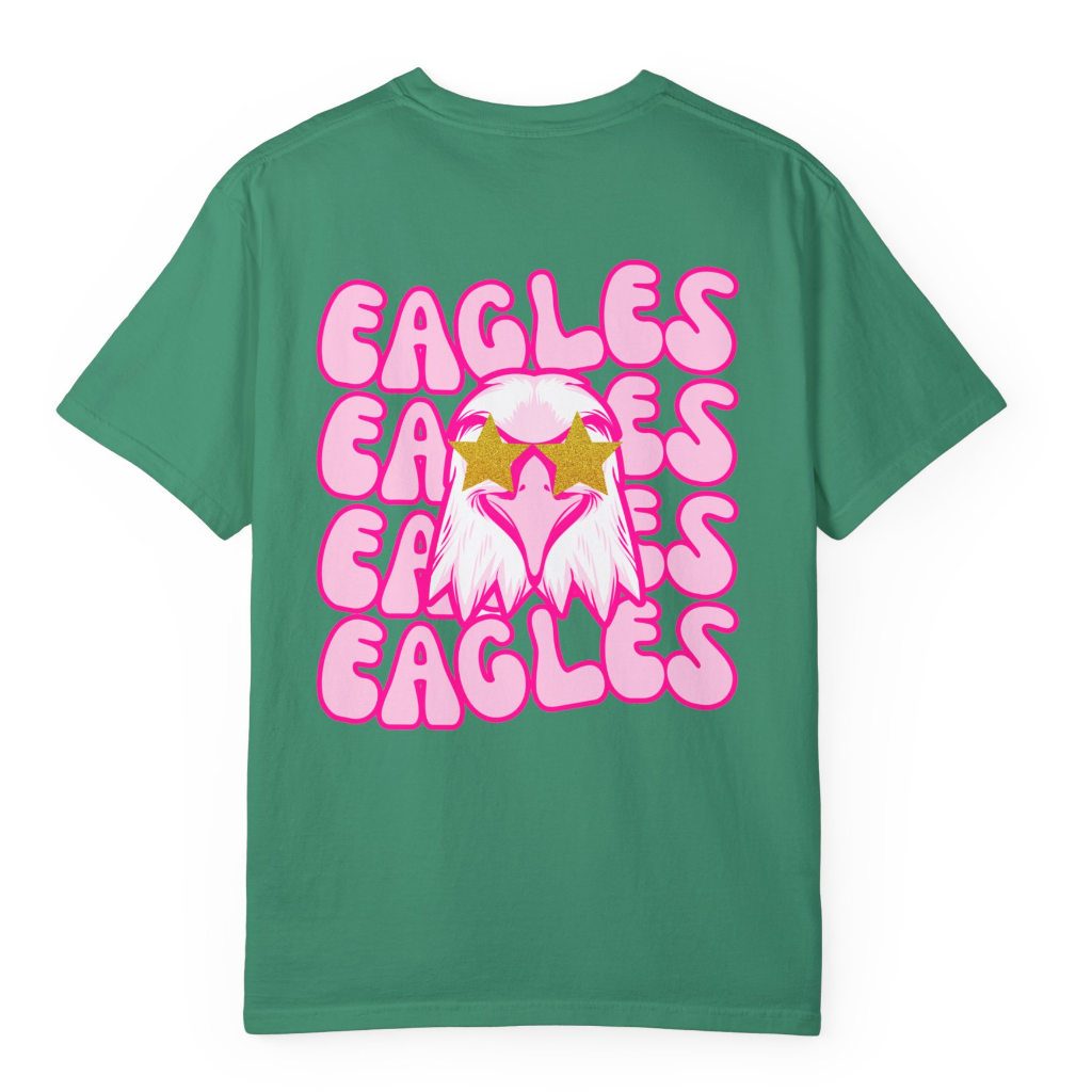 Preppy Eagle (Front & Back) Comfort Colors Shirt - Youth/Child