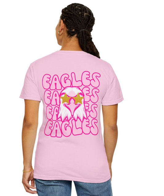 Preppy Eagle (Front & Back) Comfort Colors Shirt - Youth/Child