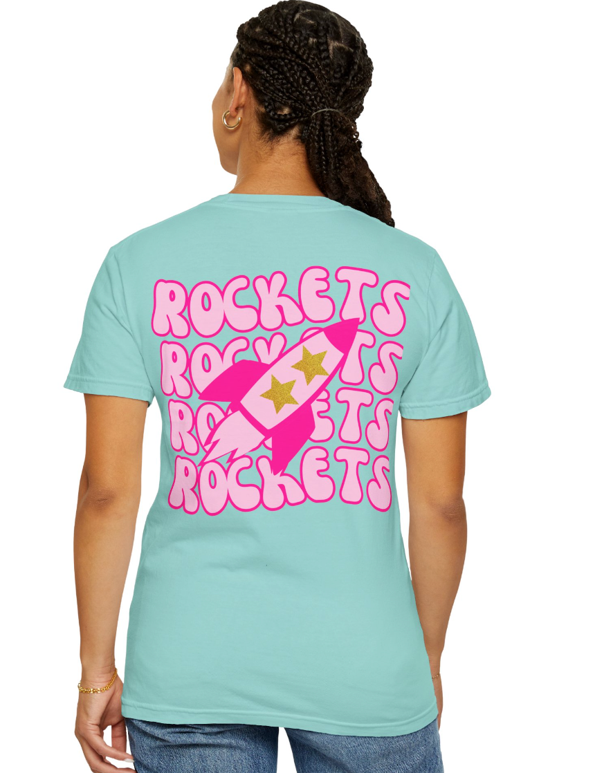 Preppy Rocket (Front & Back) Comfort Colors Shirt - Adult