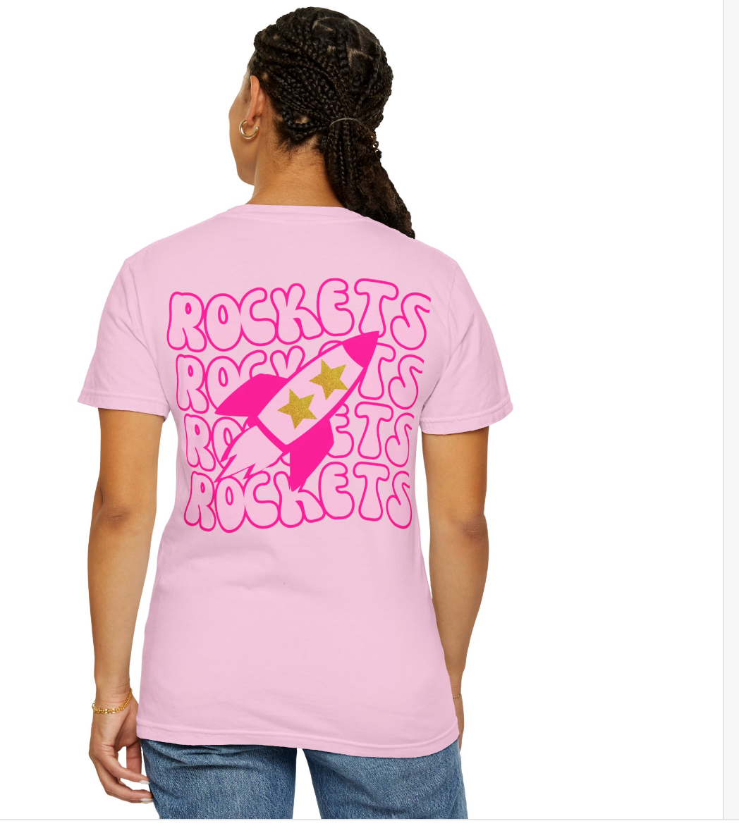 Preppy Rocket (Front & Back) Comfort Colors Shirt - Adult