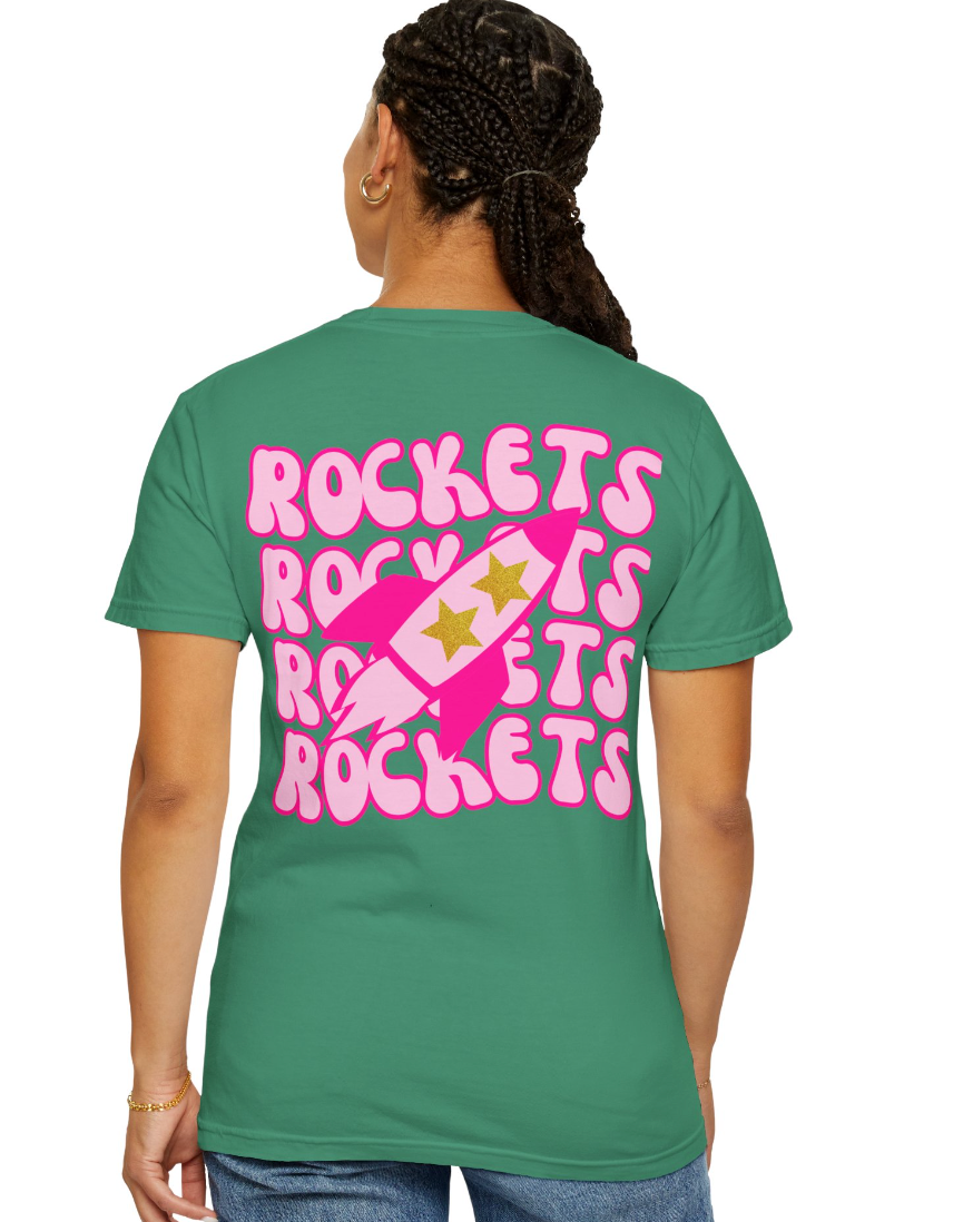 Preppy Rocket (Front & Back) Comfort Colors Shirt - Youth/Child