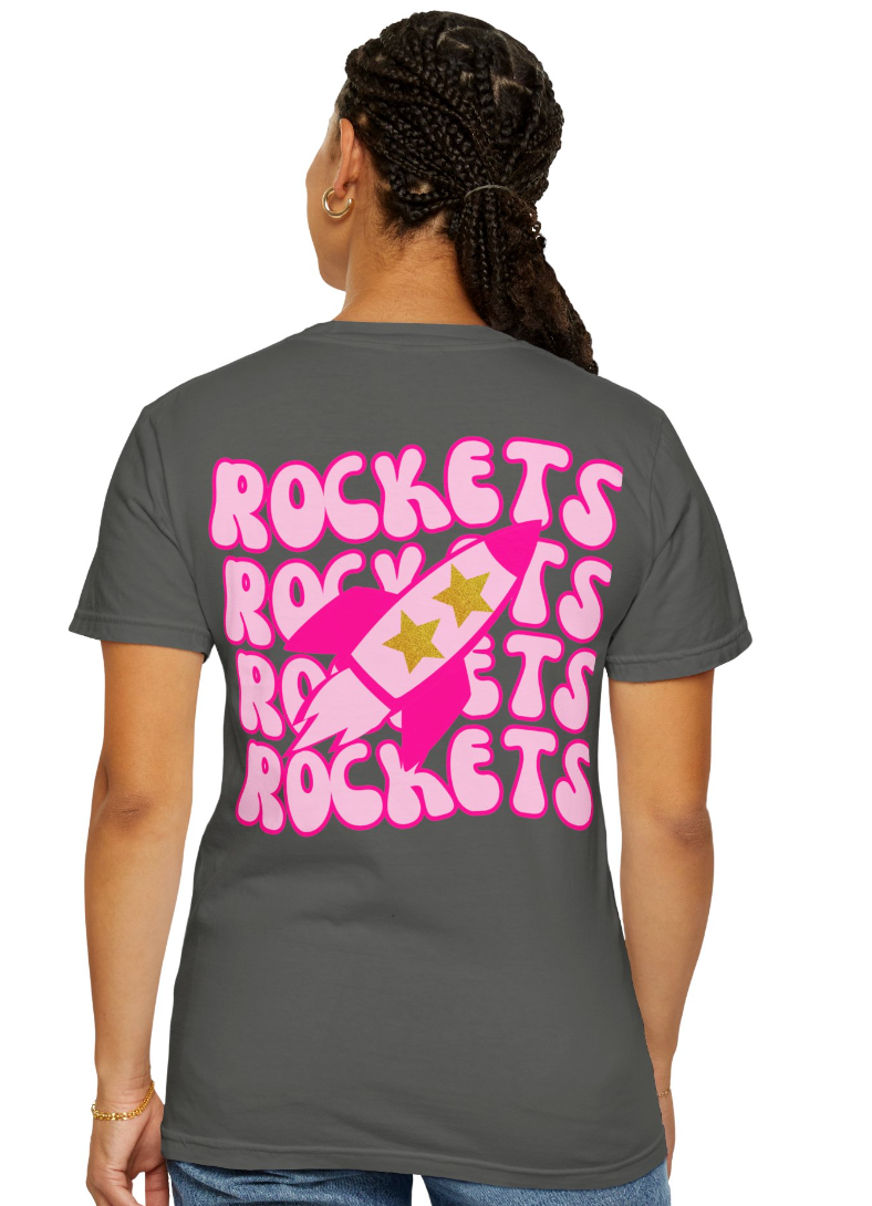 Preppy Rocket (Front & Back) Comfort Colors Shirt - Adult