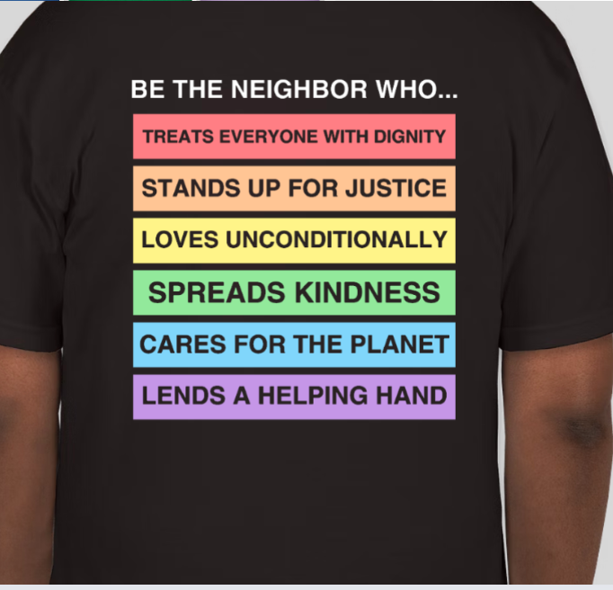 Be A Neighbor Who... Black Tshirt