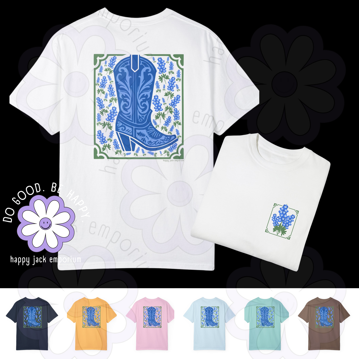 Bluebonnet + Boot Comfort Colors T-Shirt