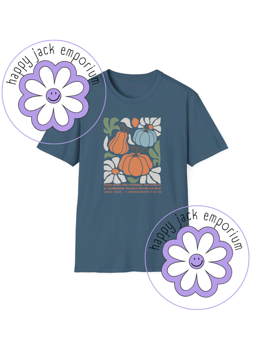 Floral/Pumpkin- 1 Thessalonians 5:16-18