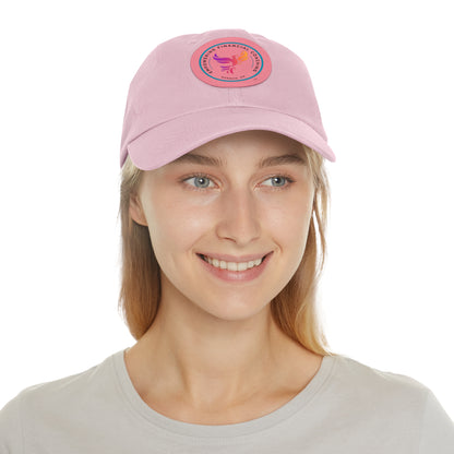Empowering Financial Coaching -Dad Hat with Leather Patch (Round)
