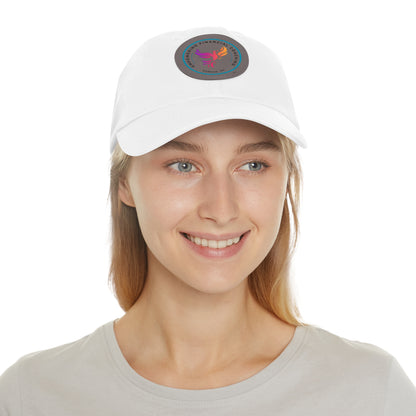 Empowering Financial Coaching -Dad Hat with Leather Patch (Round)