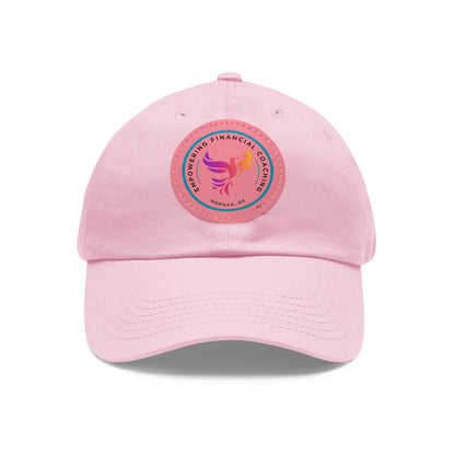 Empowering Financial Coaching -Dad Hat with Leather Patch (Round)
