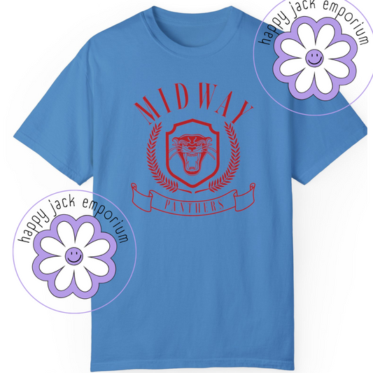 Ivy League-style School Spirit/Mascot Shirt (Comfort Colors)