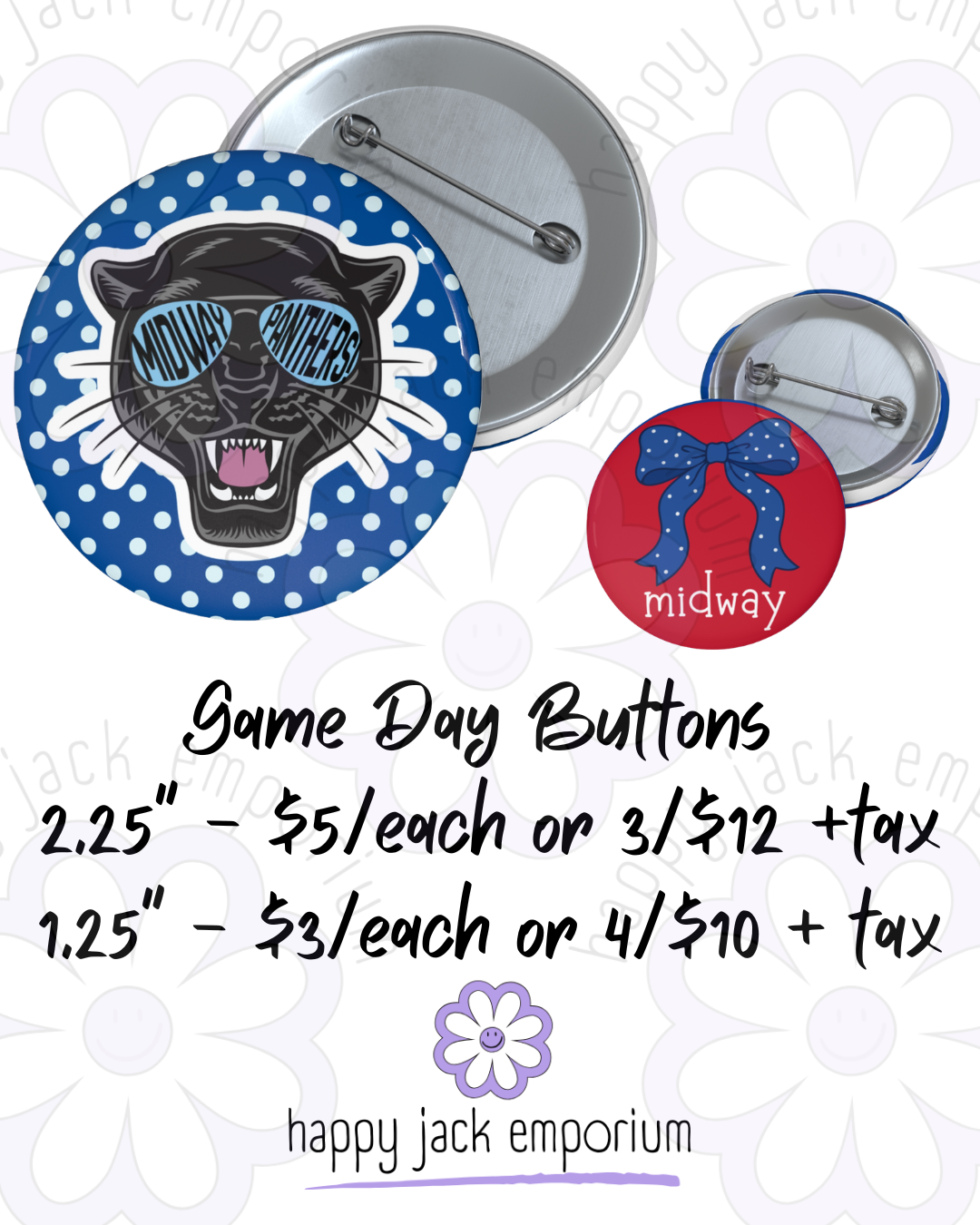Midway-2.25" (MEDIUM)-Gameday/Spirit Buttons