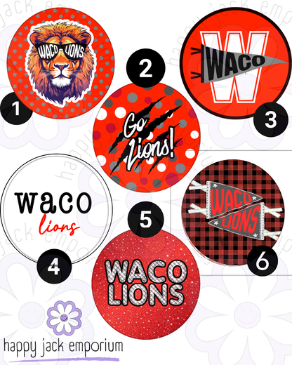 WACO HIGH-1.25"(SMALL)-Gameday/Spirit Buttons
