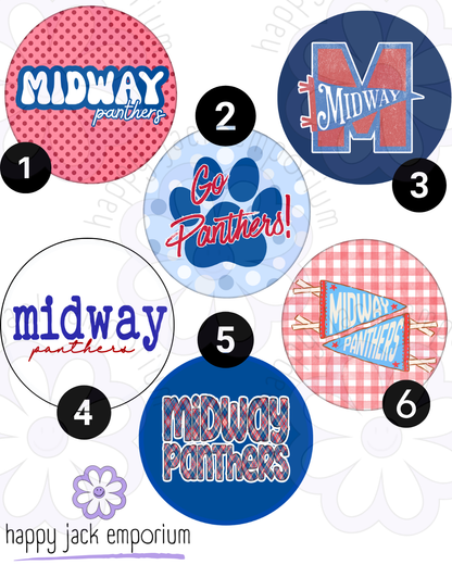 Midway-2.25" (MEDIUM)-Gameday/Spirit Buttons