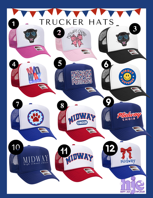 MHS CHOIR: Foam Trucker Hat w/choice of design