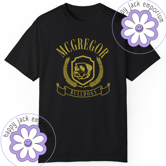 Ivy League-style School Spirit/Mascot Shirt (Comfort Colors)