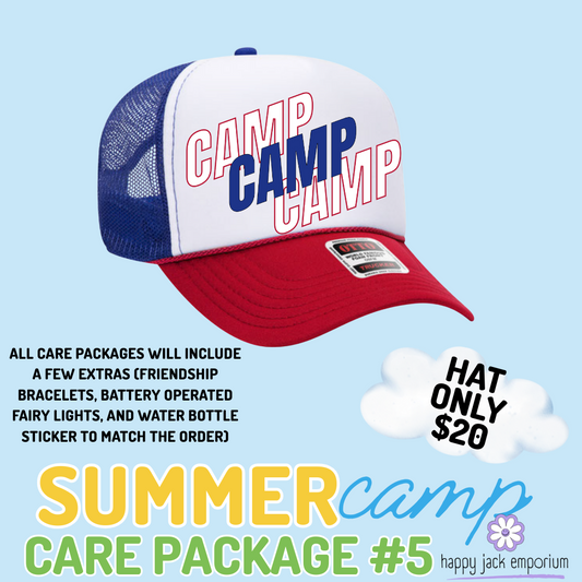 Camp, camp, camp -HAT ONLY --Summer Camp Care Package #5