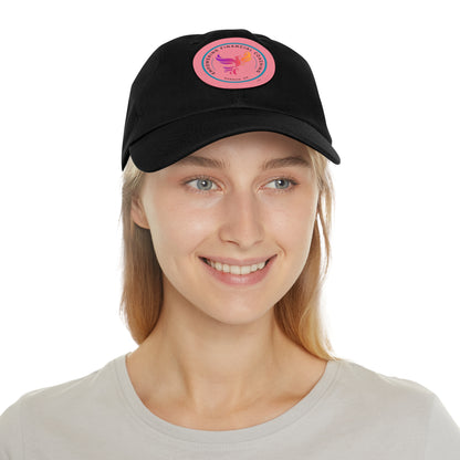 Empowering Financial Coaching -Dad Hat with Leather Patch (Round)