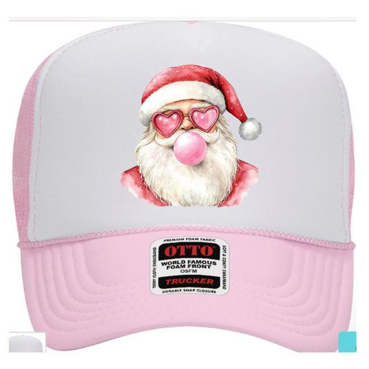 Bubblegum Santa Trucker Hat