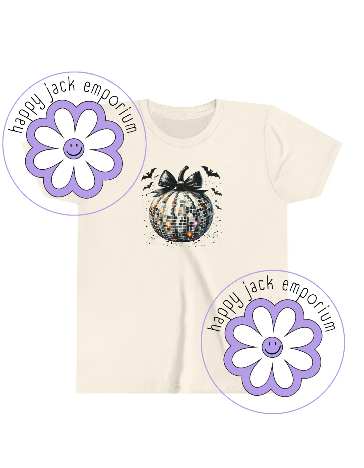 CHILD/YOUTH - Disco Pumpkin/Bat T-Shirt