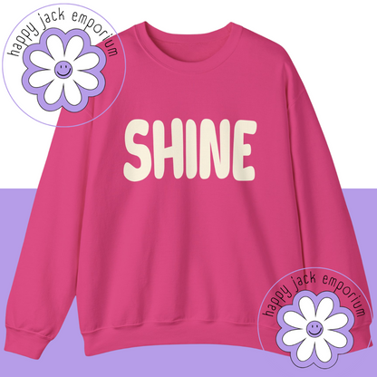 SHINE - sweatshirt (GLOW INTHE DARK PUFF PRINT!)