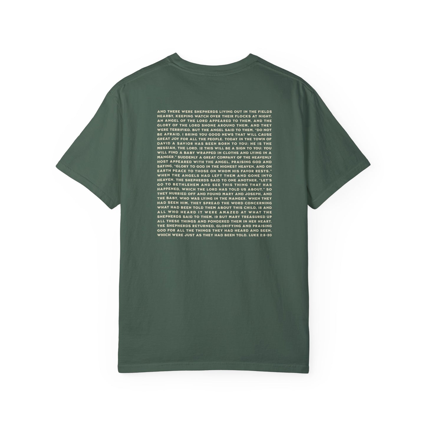 Faith lights the way to Bethlehem Nativity Luke 2 T-shirt