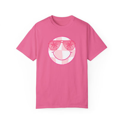 Summer Sunglasses Smiley Face  T-Shirt (COMFORT COLORS)