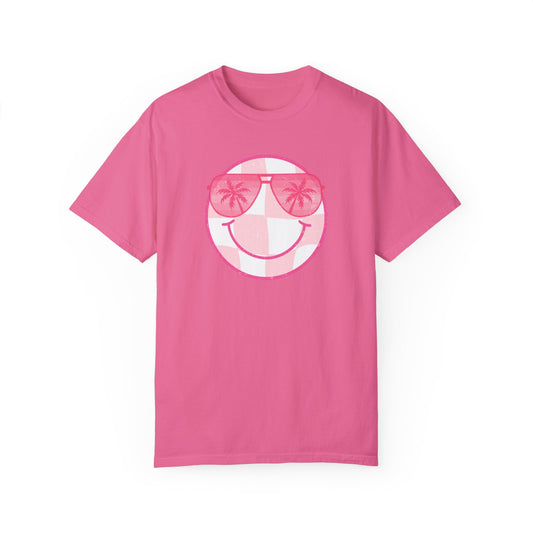 Summer Sunglasses Smiley Face  T-Shirt (COMFORT COLORS)