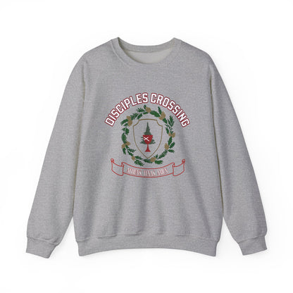 DISCIPLES CROSSING - Collegiate Style -CREWNECK SWEATSHIRT