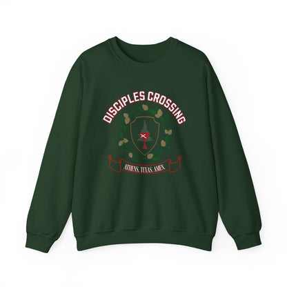 DISCIPLES CROSSING - Collegiate Style -CREWNECK SWEATSHIRT
