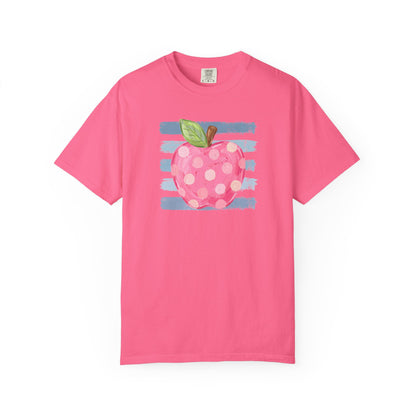 watercolor apple + stripes