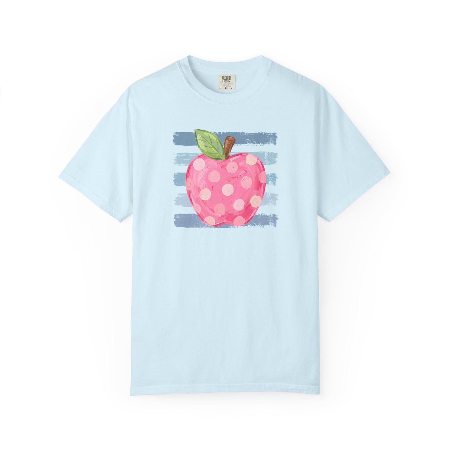 watercolor apple + stripes